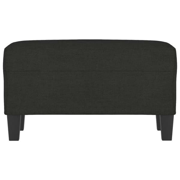 Banc Noir 70x35x41 cm Tyg