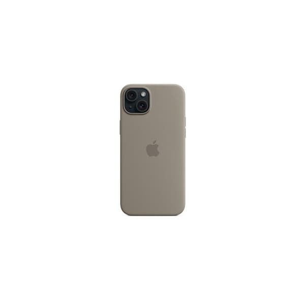 Apple Silikonskal med MagSafe för iPhone 15 Plus Lera