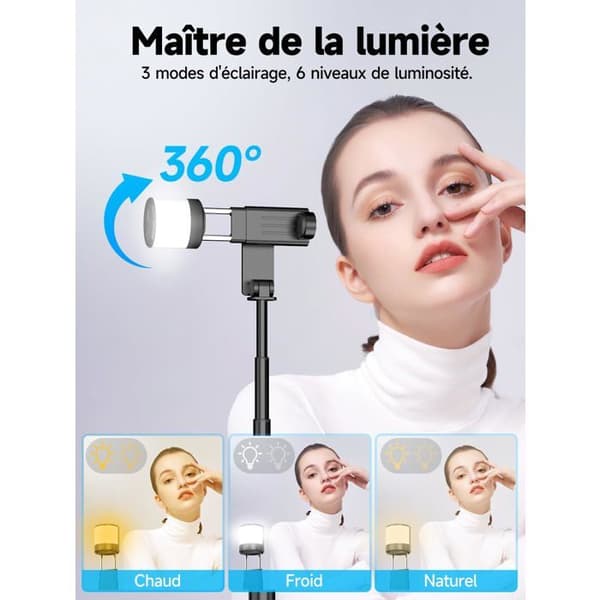 Perche - stick - selfie-stänger Moman - Q12S-BK