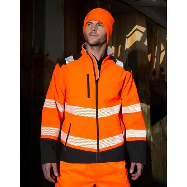 Result Printable Ripstop Säkerhetsjacka - fluorescerande orange/svart
