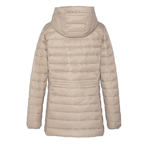 Lång Beige Doudoune Dam Schott BAKER2WRS