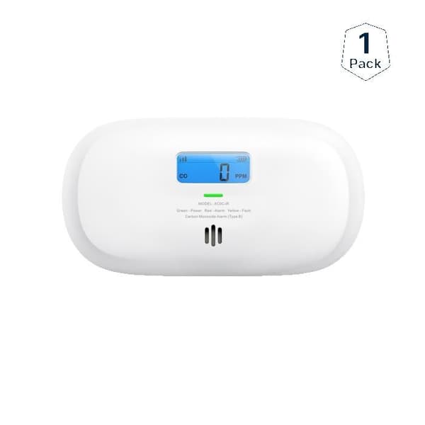 X-Sense Ansluten Kolmonoxiddetektor, Smart Kolmonoxiddetektor med LCD Digitaldisplay,