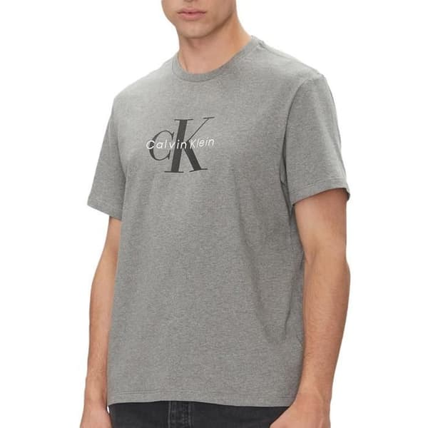 Grå T-shirt för män Calvin Klein Jeans Hero