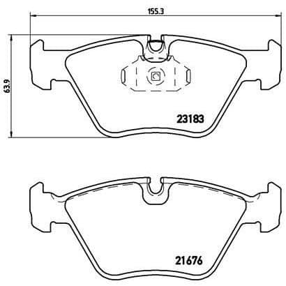 BREMBO Bromsbeläggssats P06043 - 4 st