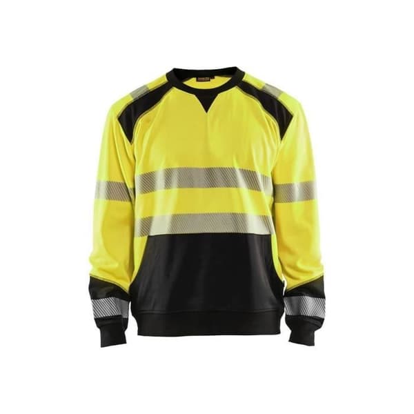 Sweatshirt med hög synlighet Blaklader känguruficka - Röd / Svart - L