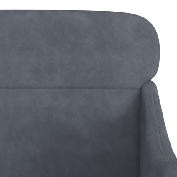 351437 vidaXL Fåtölj Mörkgrå 63x76x80 cm Sammet