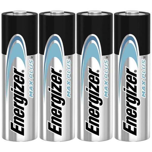 AA alkaliskt batteri - 4 st LR6 Energizer Max plus batterier - transparent