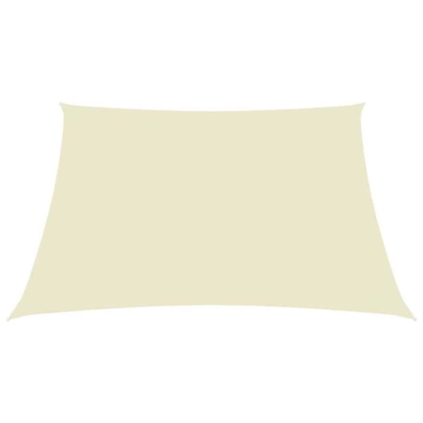 vidaXL Parasol Sail Oxford Tyg Rektangulär 2x2,5 m Kräm 135199