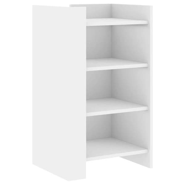 vidaXL Buffé vit 45x35x75 cm ingenjörsträ 848381