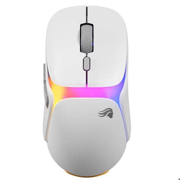 Glorious Model O 3 Wireless White - Trådlös gamingmus 66 g, BAMF 3.0 30K sensor, 6 knappar, InfinitePlay-batteri