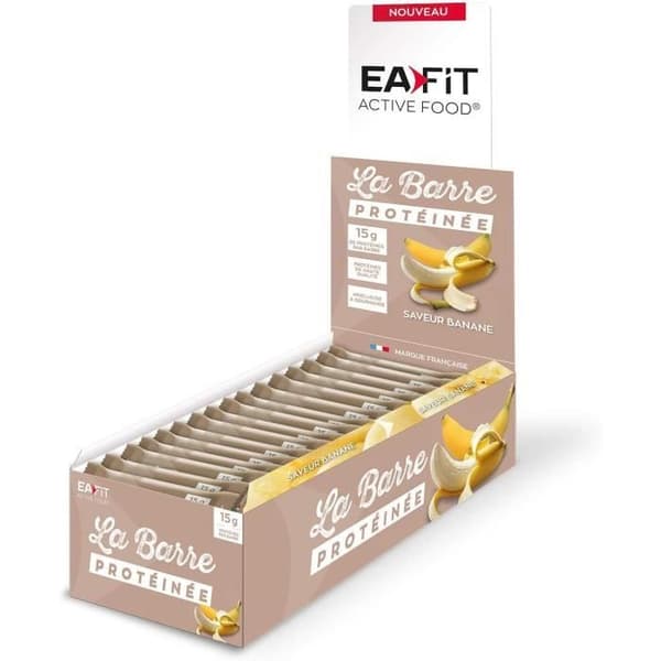 EAFIT - Bananproteinbar - Display med 24 barer