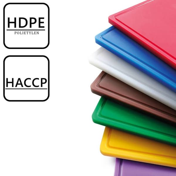 Skärbräda - Hendi - 826065 - Dubbel sida - Polyeten HDPE - HACCP-standarder