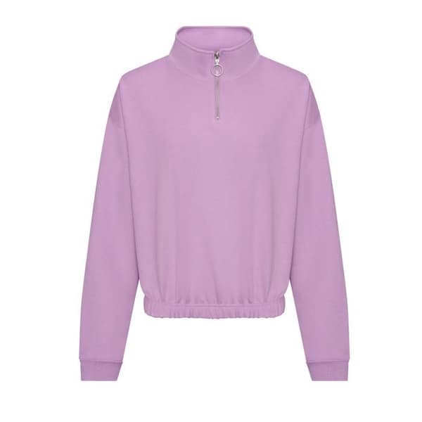Sweatshirt 1/2 zip dam Just Hoods