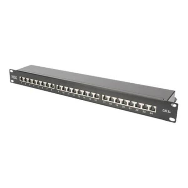 Patchpanel - Digitus - DN-91624S-EA-B - Cat6a - RJ-45 - 24 portar - 1U