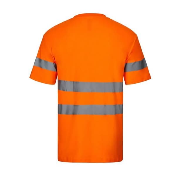 Högsynlighets T-shirt i bomull/polyester Velilla - fluorescerande orange