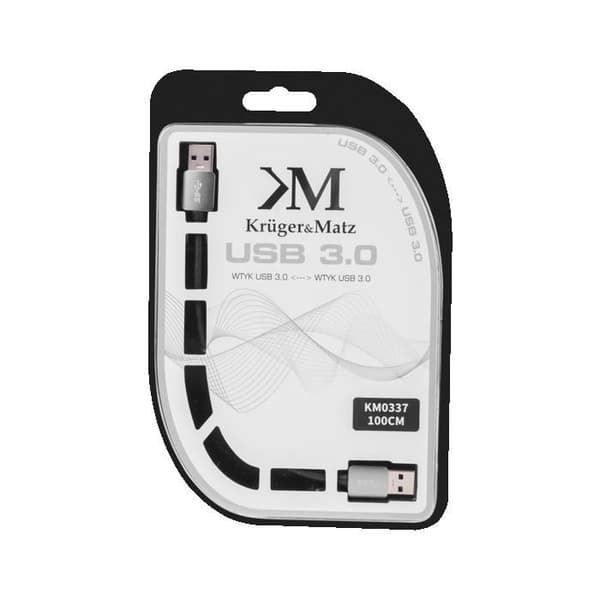 USB 3.0-kabel Kruger&Matz | Hane - Hane | 1,0 m