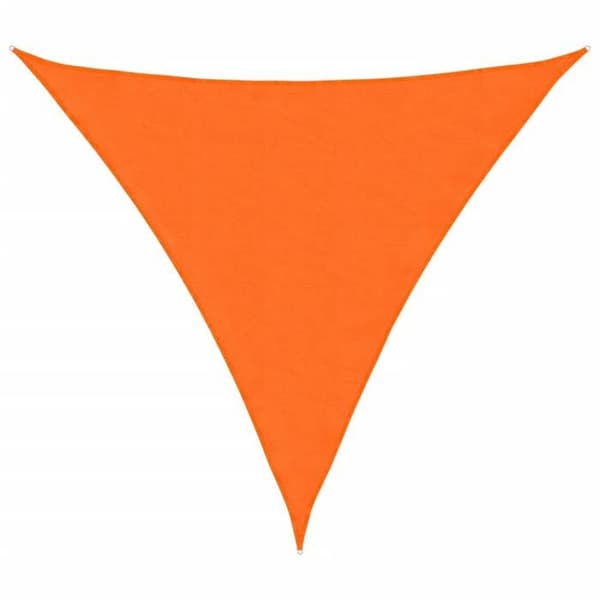 vidaXL Solskyddsduk Oxford triangulär 4x4x4 m orange 135726
