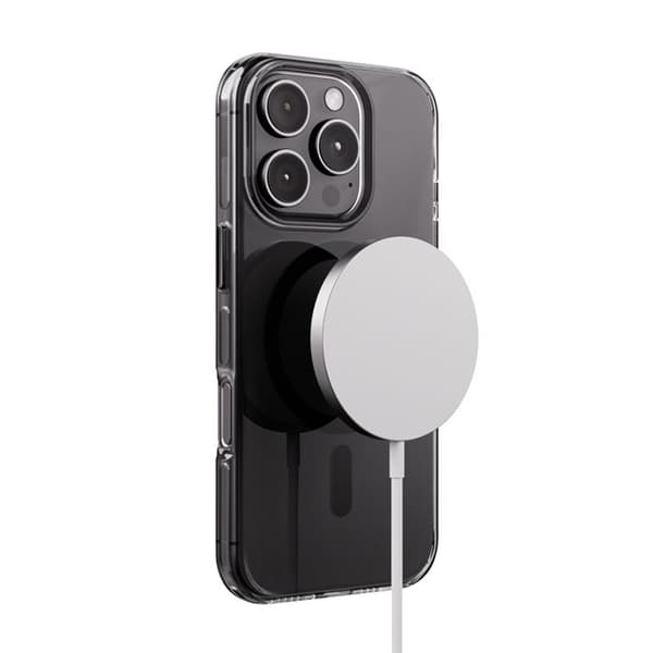 Coque iPhone 16 Pro Max MagSafe (svart) Crong Clear MAG Pro