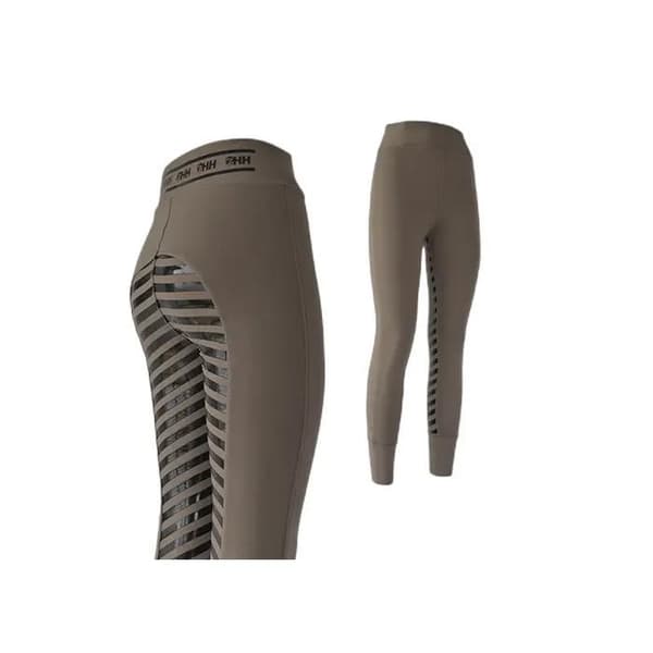 Riderbyxor full grip dam Hispano Hipica Noa Adhesion Plus - grå