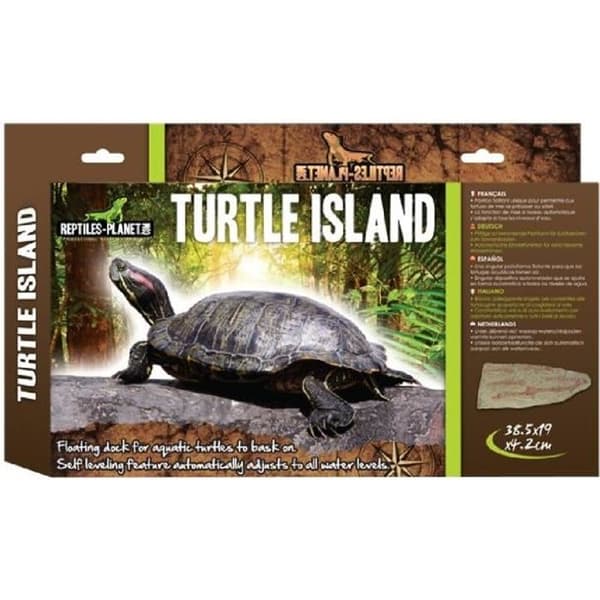 Flytande ö för vattenturtle Turtle Island L - REPTILES PLANET