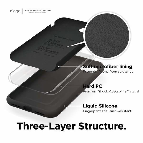 Telefonfodral - Elago telefon bumper - ESE2SC-BK