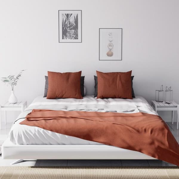 Säng- eller soffkast 220x240 cm ADELE tegel, av Soleil d'ocre
