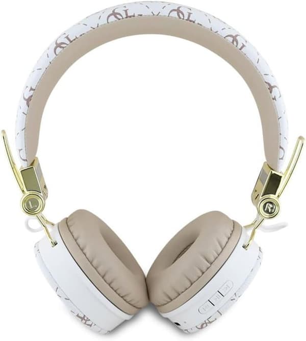 Bluetooth On-Ear Hörlurar - Guess - GUBH70E4PTMH - Vit - ENC - Lång batteritid