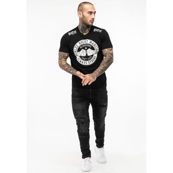 T-shirt Benlee Westfall - svart/vit
