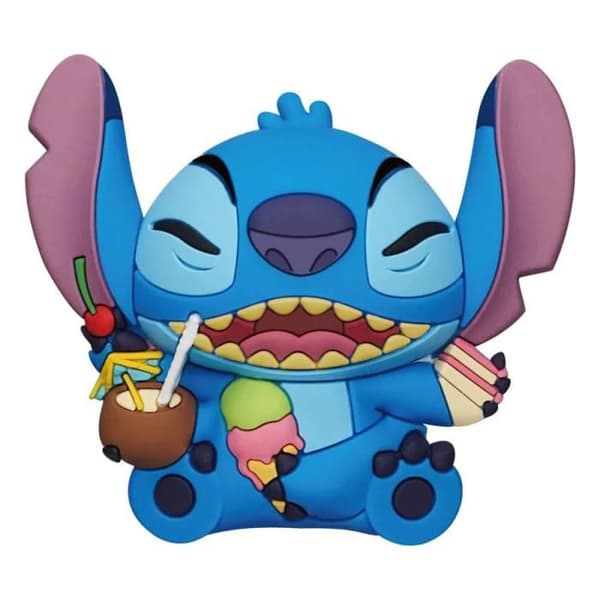 Samlar 3D-magnet - DISNEY - Stitch med mat - 3D-skum