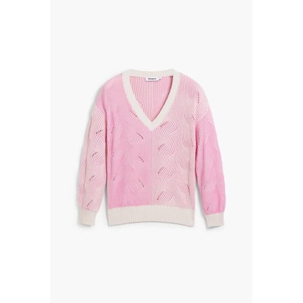 Pull col V dam Desigual Bristol