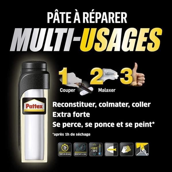 100% lim reparationspasta 64g - PATTEX