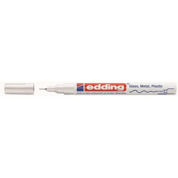 Målarpennor - EDDING - E780 - 2-pack - Vit