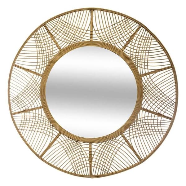 Spegel "Ina" bambu D89cm - Atmosphera Inredningsdesigner