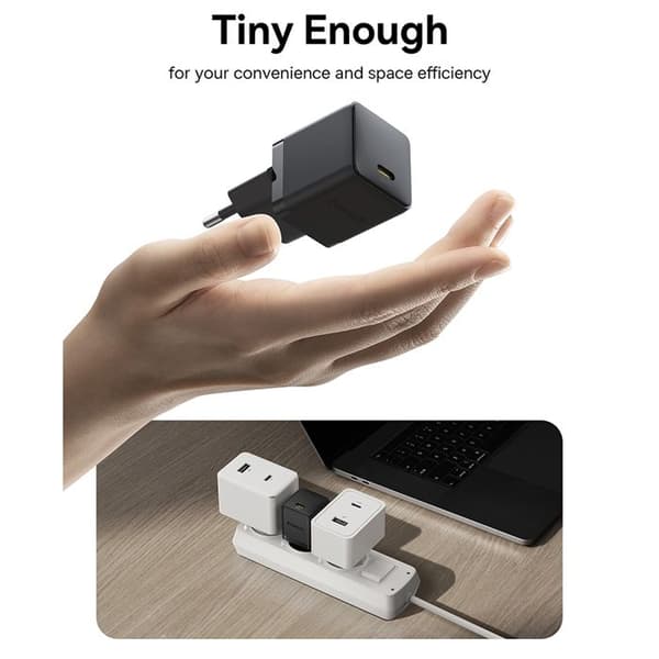 Laddare - BASEUS - Palm - 30W - USB-C - Snabb och säker laddning