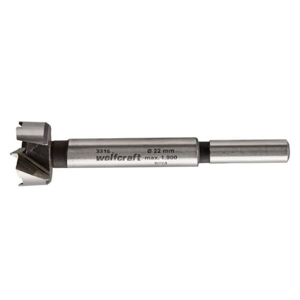 WOLFCRAFT - 1 infälld träfräs PRO L90 Ø22 mm