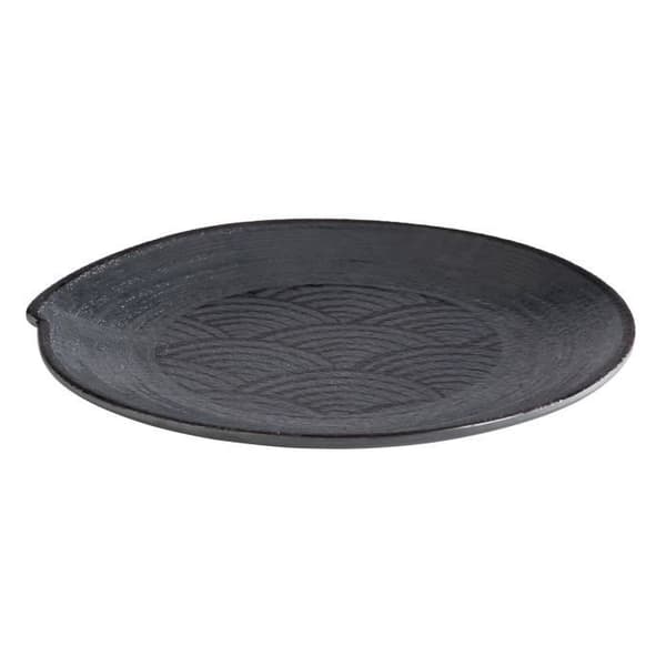 Aps - Svart tallrik Dark Wave Ø 14,5 cm