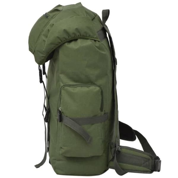 vidaXL Army Style Ryggsäck 65 L Grön