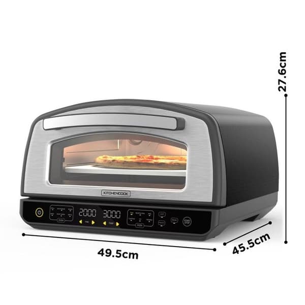 Pizzaugn - KITCHENCOOK - K-PIZZA - 2000 W - Upp till 450°C - 12 program