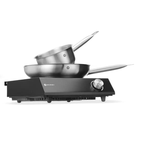 Induktionshäll 3500W + Kastrull + Stekpanna - Hendi