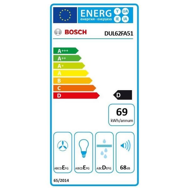 Fläktstandard - BOSCH - DUL62FA51 Serie 2 - 60 cm