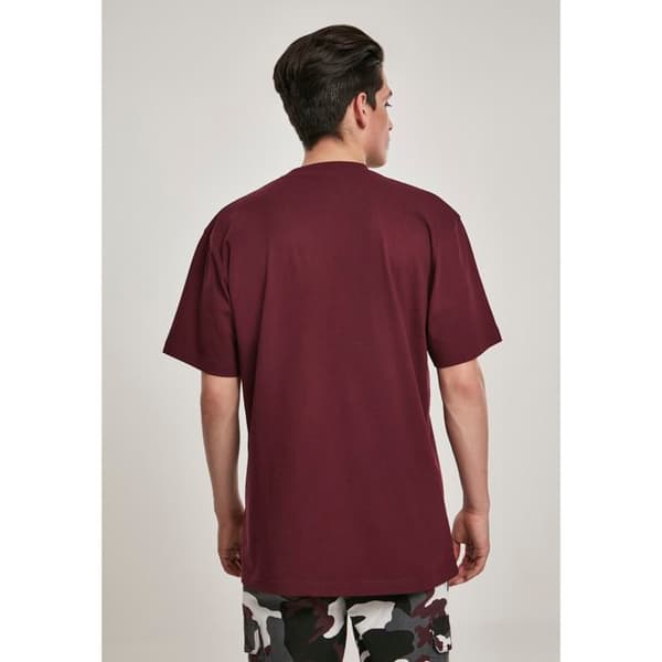 T-shirt - URBAN CLASSICS - Basic Tall - Mörkröd - 100% Bomull - Lössittande passform