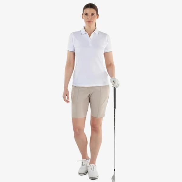 Polo dam Galvin Green Molly - vit