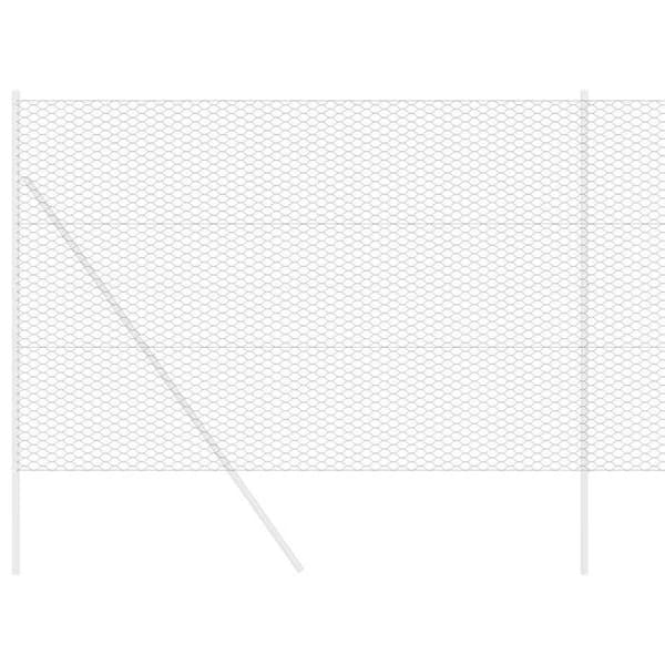 vidaXL Hexagonal stängsel Grå 1,5 x 10 m PVC 42005508
