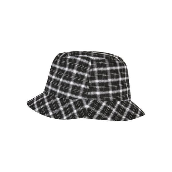 Flexfit rutig bob - svart/grå - TU