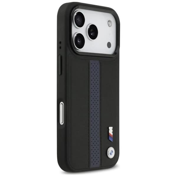 BMW M Perforerad Rand Logofodral med MagSafe för iPhone 17 Pro 6.3" Blå