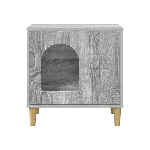 Modern katthem - vidaXL - Grå Sonoma - 51x30x52 cm - Ingenjörsträ - Rektangulär design