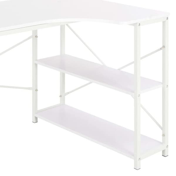 vidaXL Datorbord Vit 120 x 72 x 70 cm