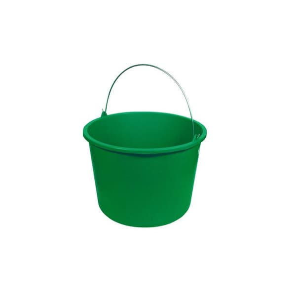 Plastbyggnadsbuckets - 12L - Grön - Hållbar