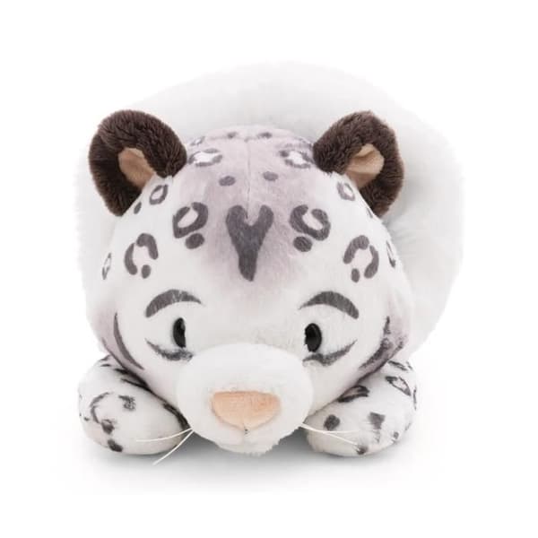 Nici Eleni Snowbell liggande snöleopard - Grå - 45 cm