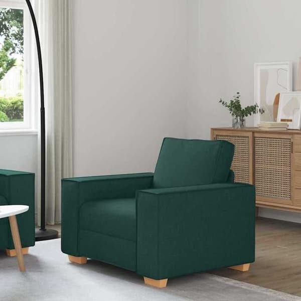 Mörkgrön Fåtölj Soffa 60 cm Tyg